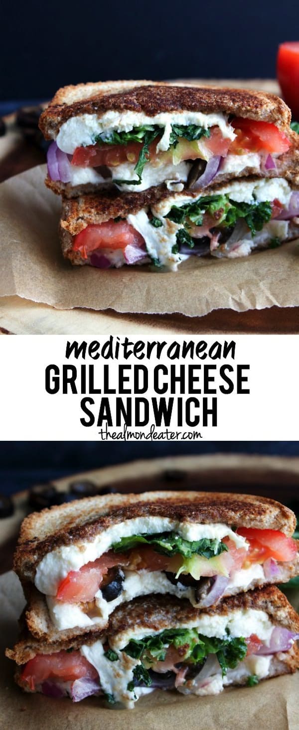 grilled cheese sandwich with vegetables