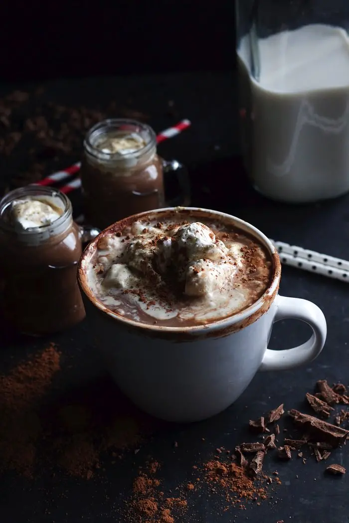 Boozy Hot Chocolate with Vanilla Bean Whipped Cream 9