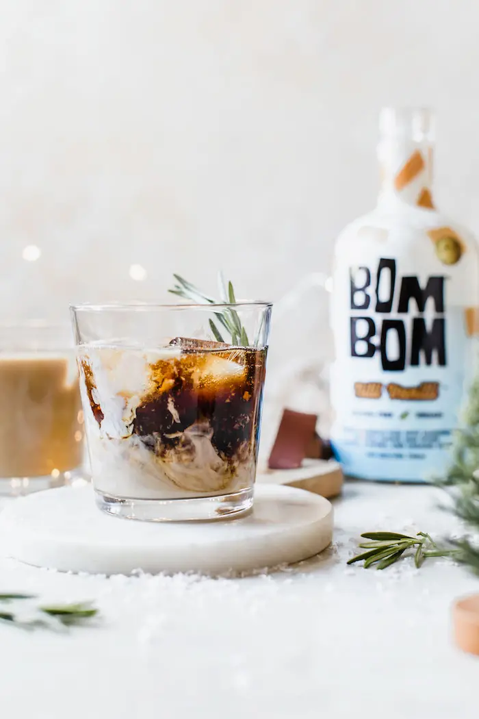 Rosemary Vanilla Cold Brew Cocktail | thealmondeater.com
