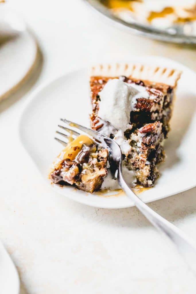 Chocolate Chip Pecan Pie | The Almond Eater