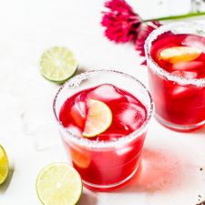 Hibiscus Margaritas that require just 3 ingredients!
