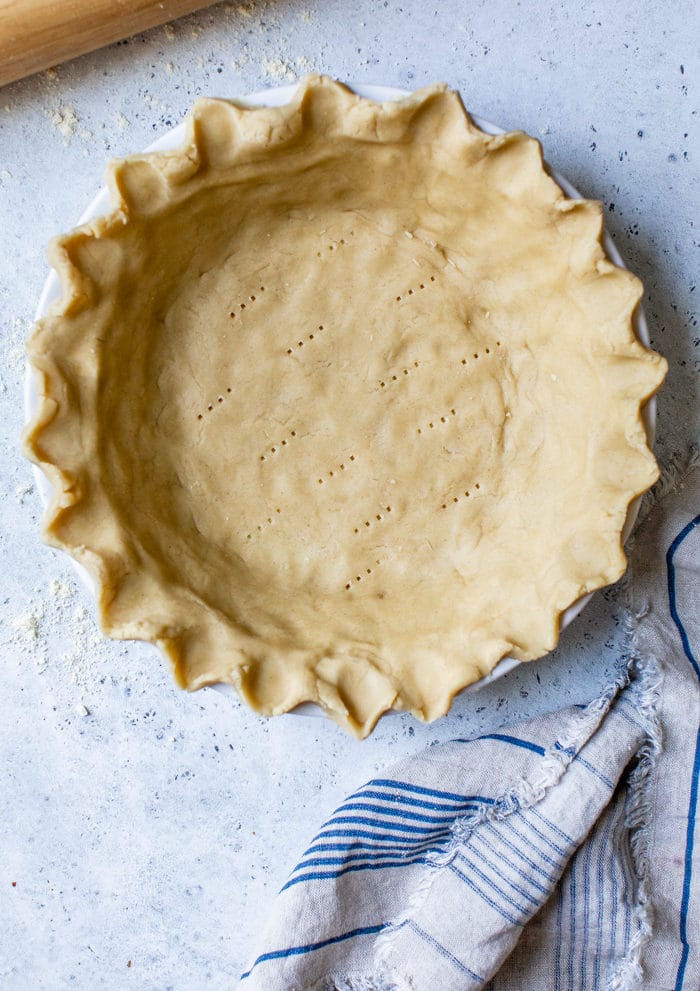 pie crust in pie pan
