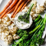 vegetables with cream cheese dip
