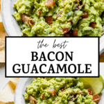 bowl of guacamole with text overlay