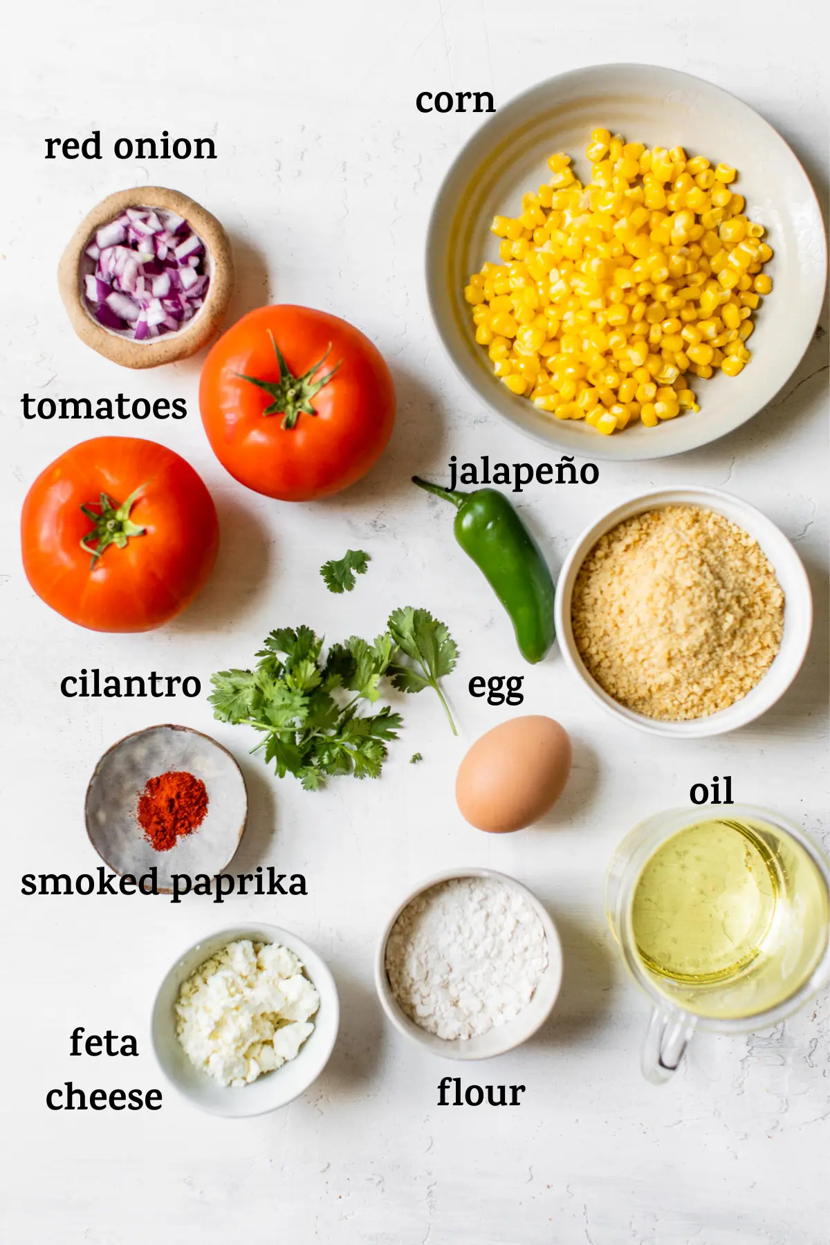 ingredients on a table with text overlay