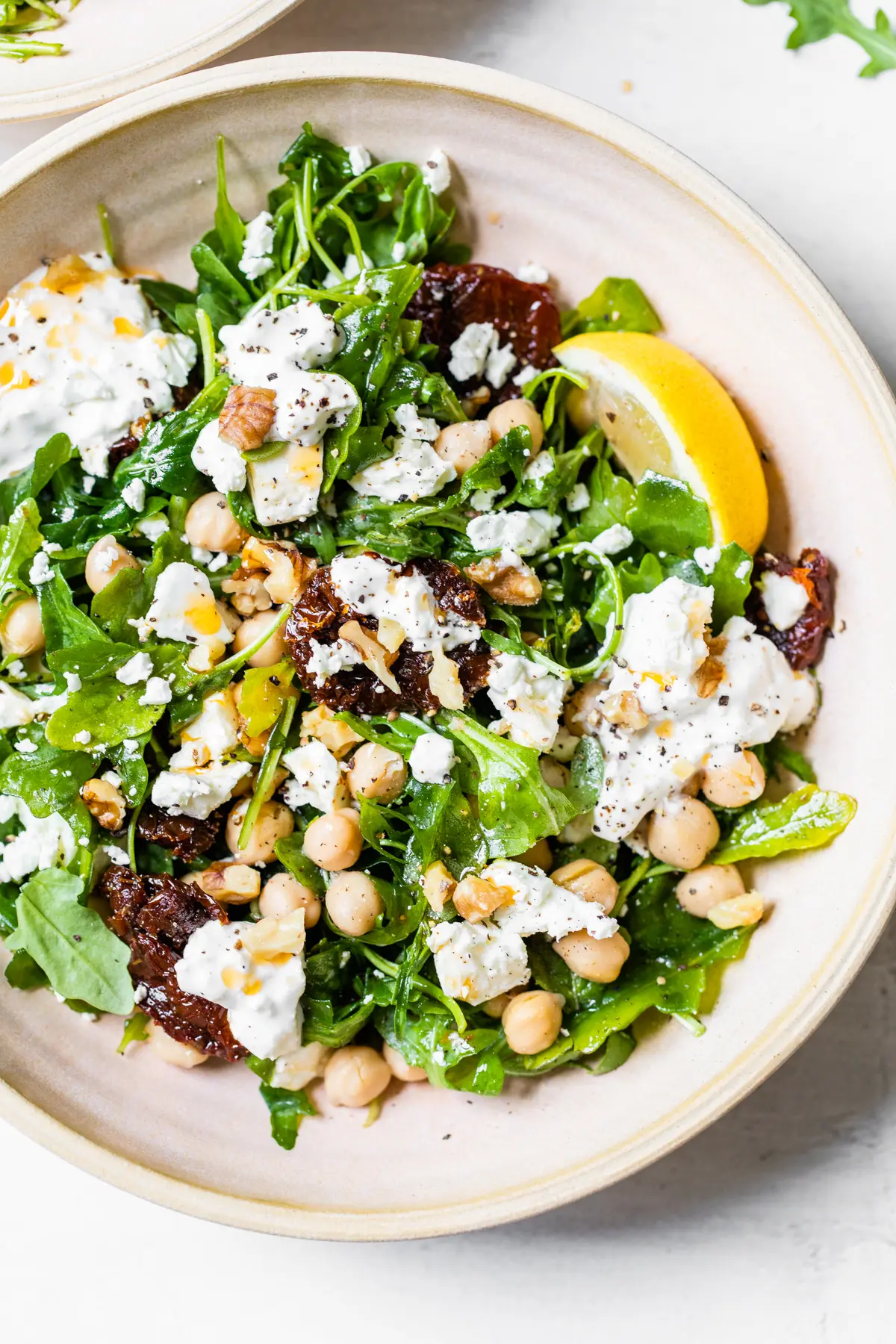 salad with chickpeas and feta
