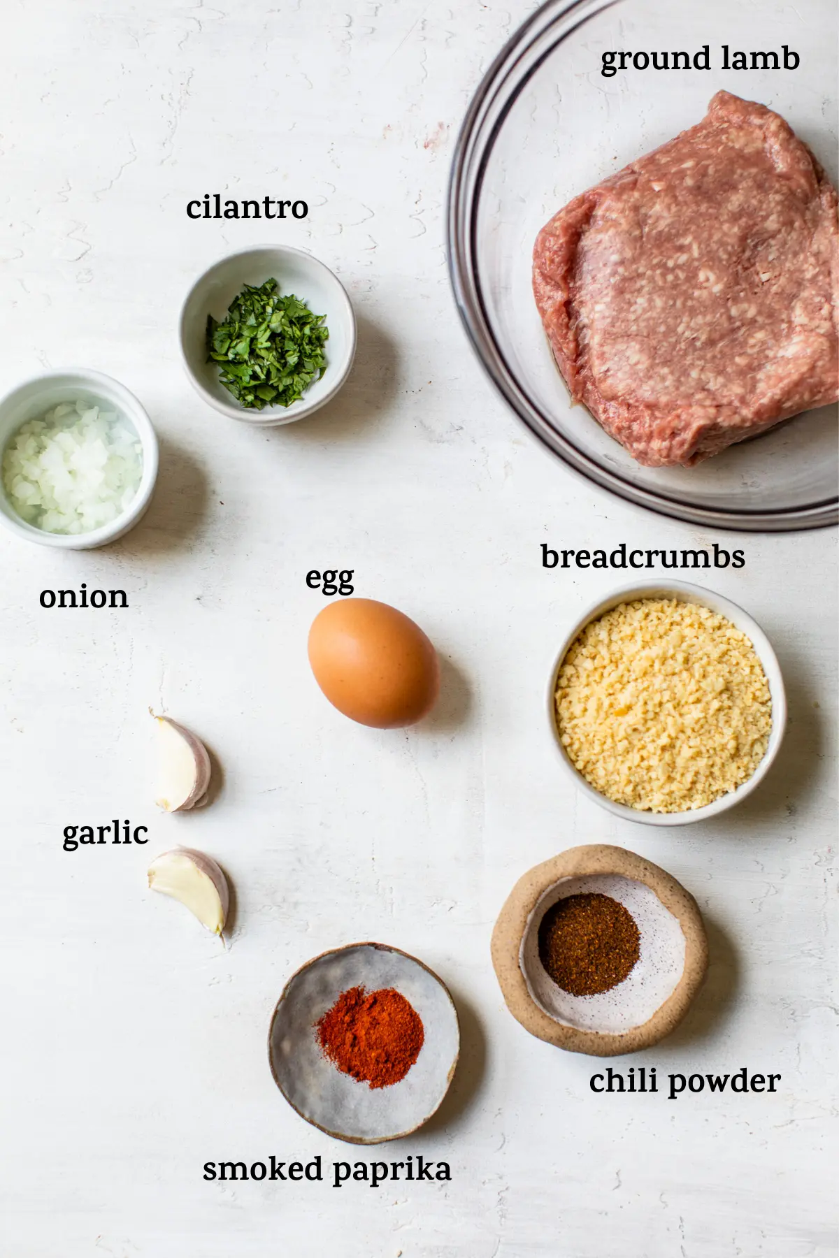 meatball ingredients with text overlay