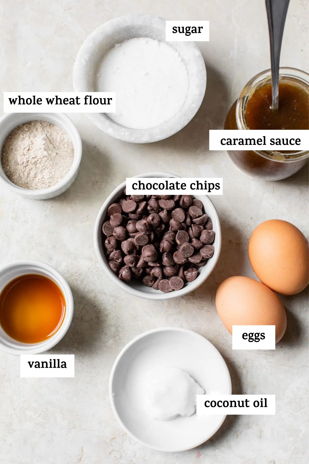 ingredients with text