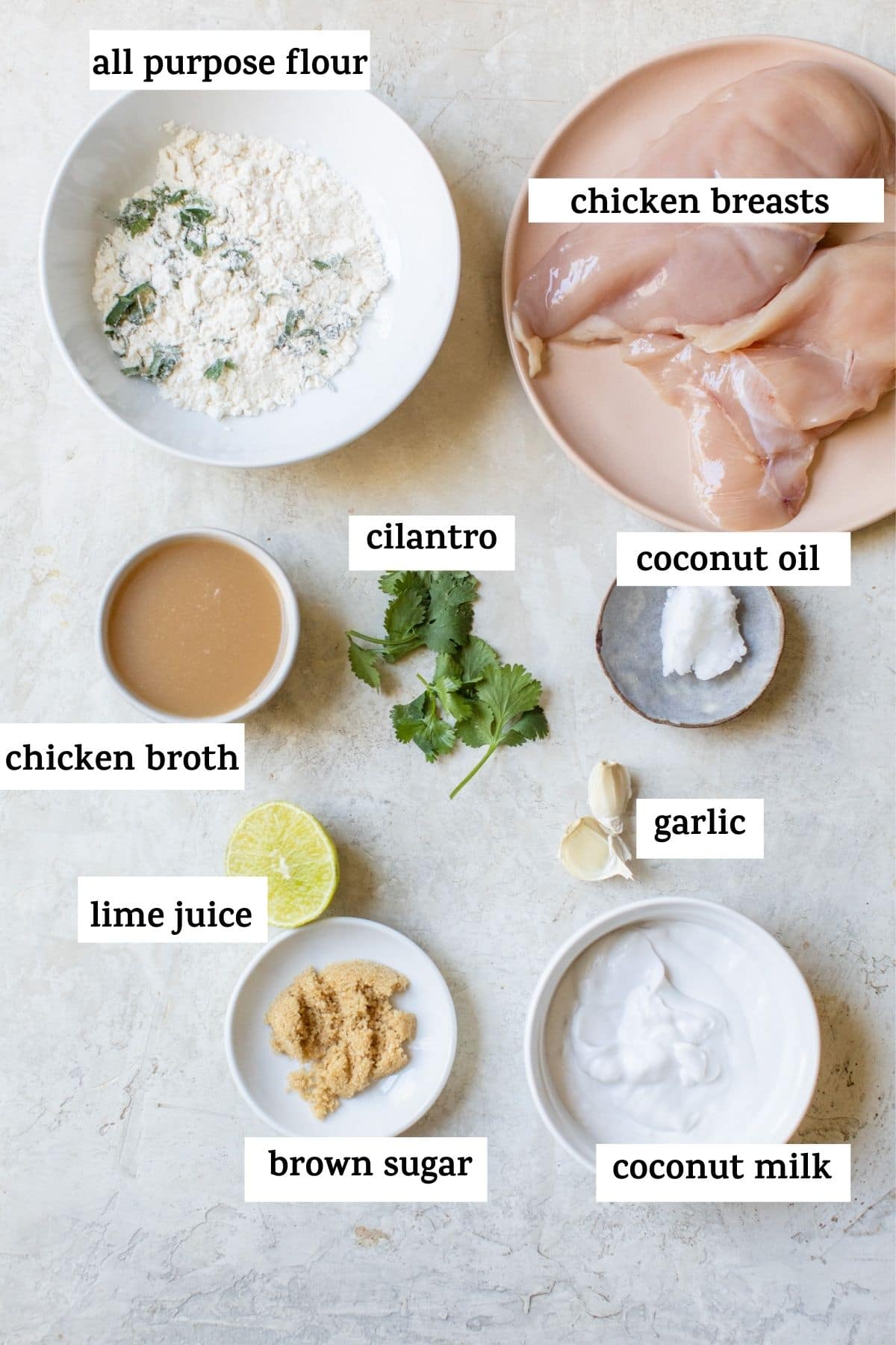 ingredients on a table with text overlay