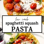 spaghetti squash with text