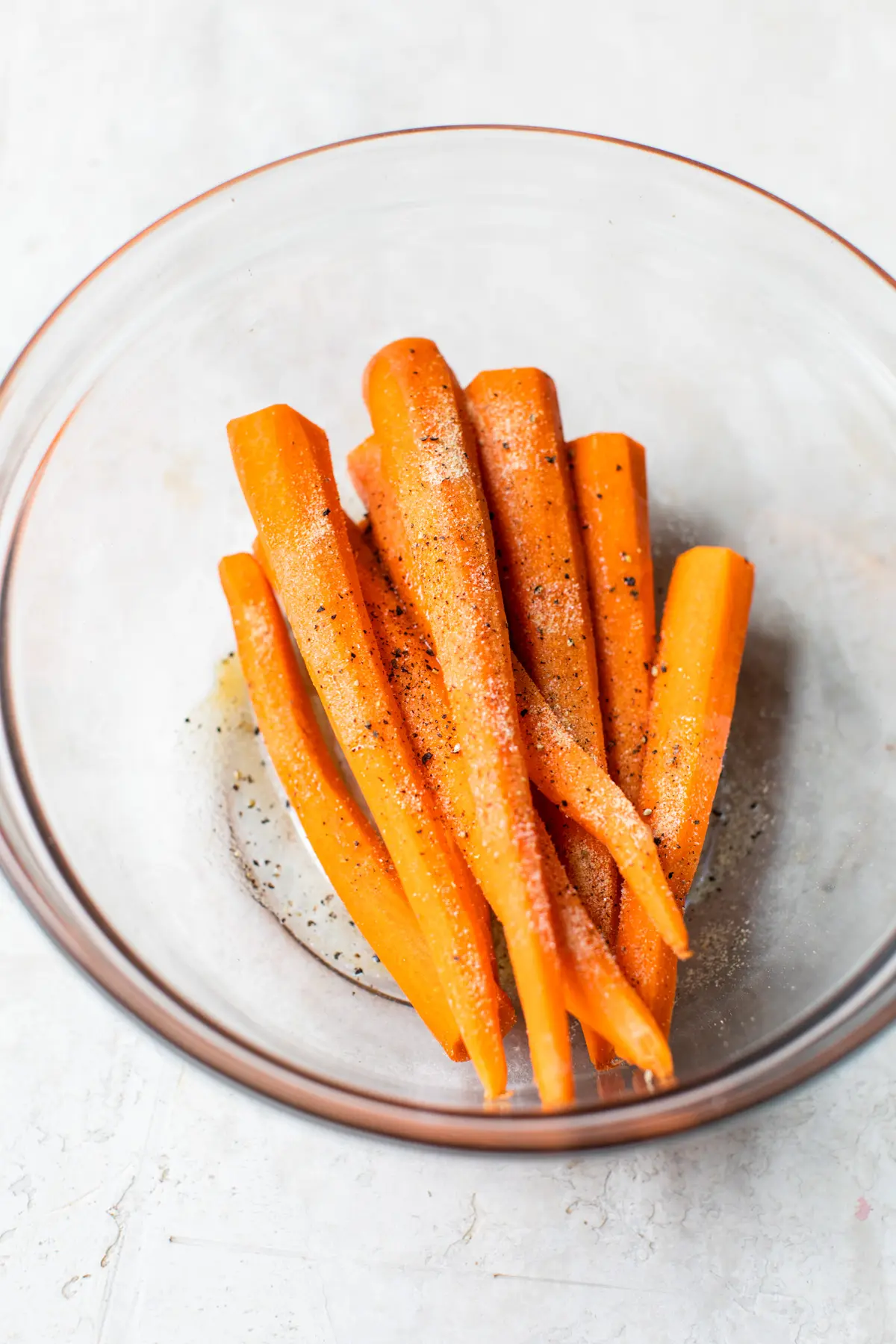 raw carrots in a bowl