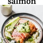 salmon on a plate