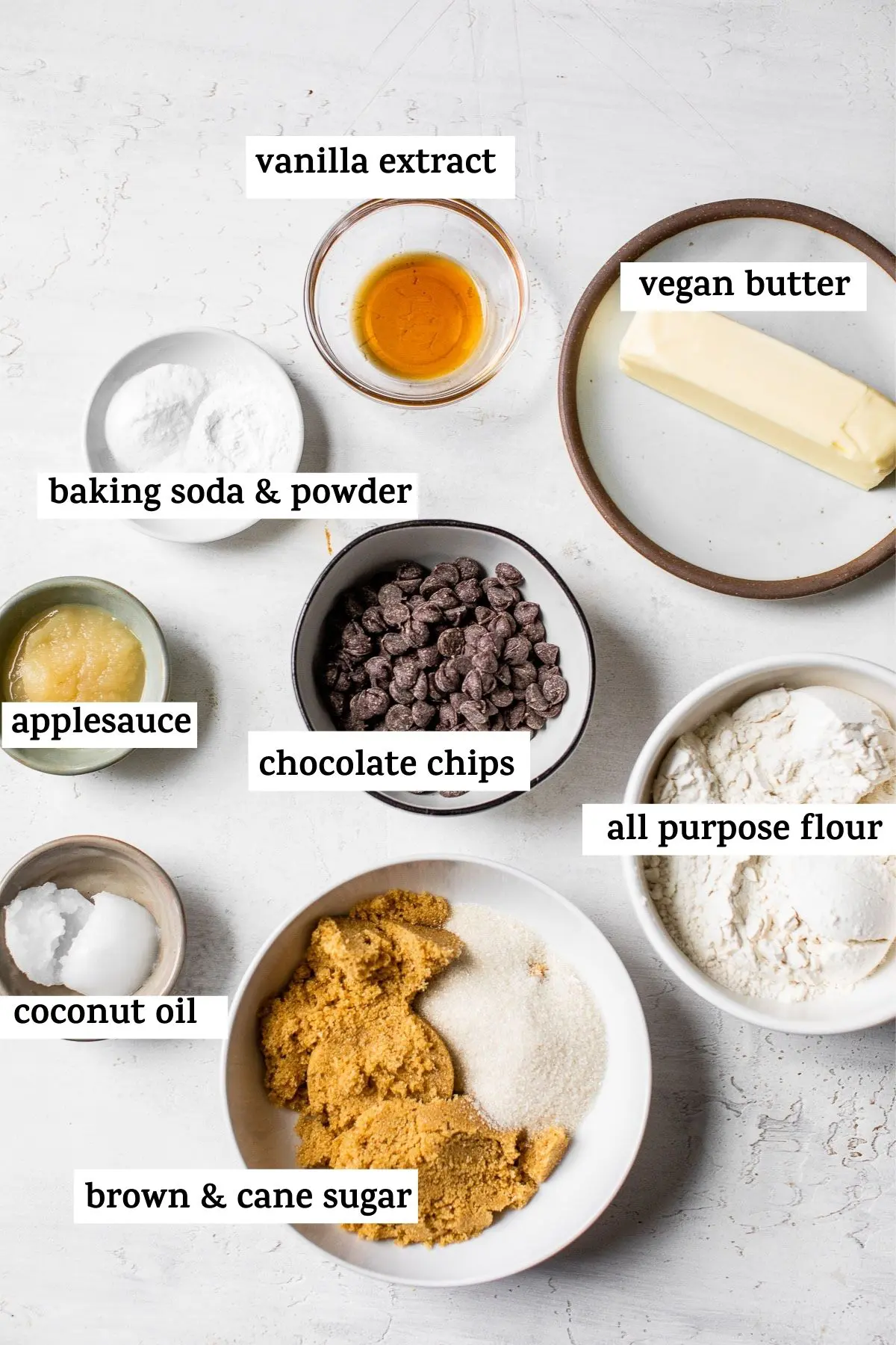 cookie ingredients on a table