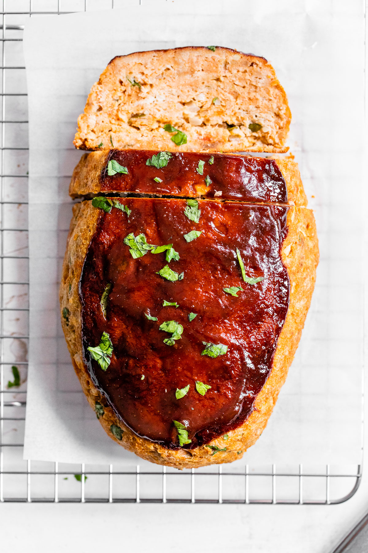 meatloaf on parchment paper