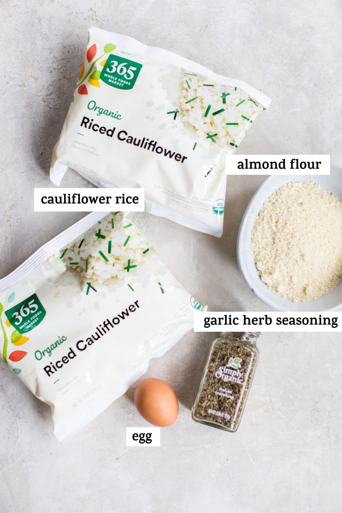 ingredients to make pizza crust with text overlay
