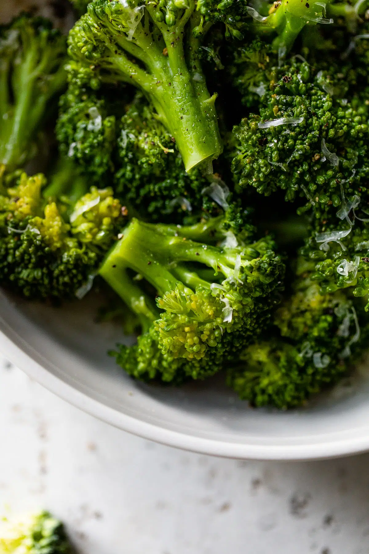 close up photo of cooked broccoli