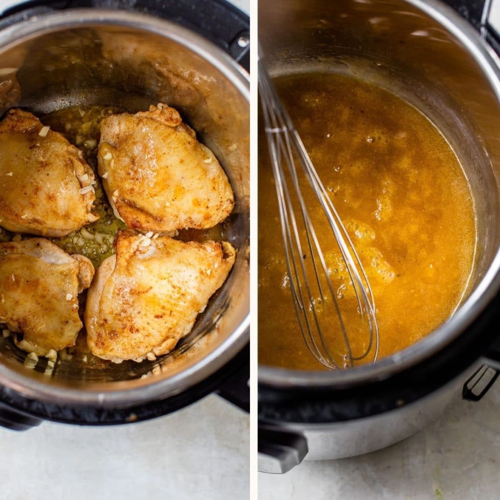 chicken thighs in the instant pot and gravy in the instant pot