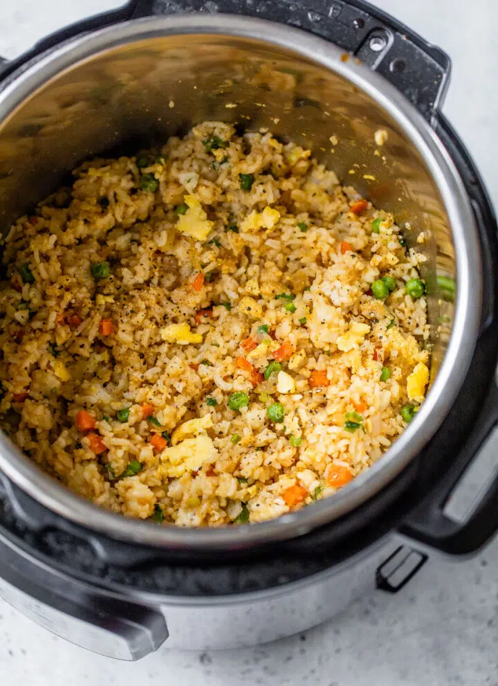 fried rice in an instant pot