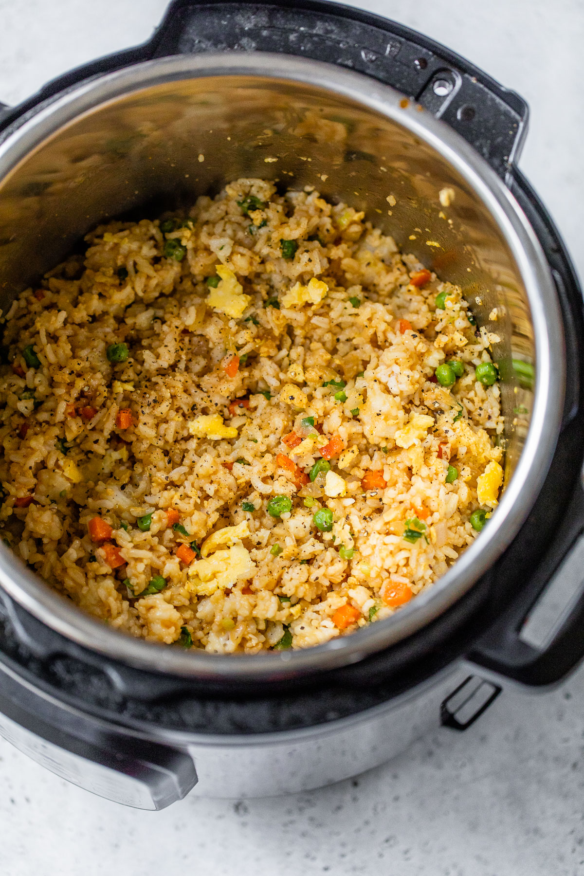 fried rice in an instant pot