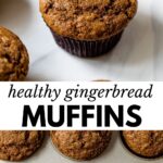 muffins on a marble board with text overlay