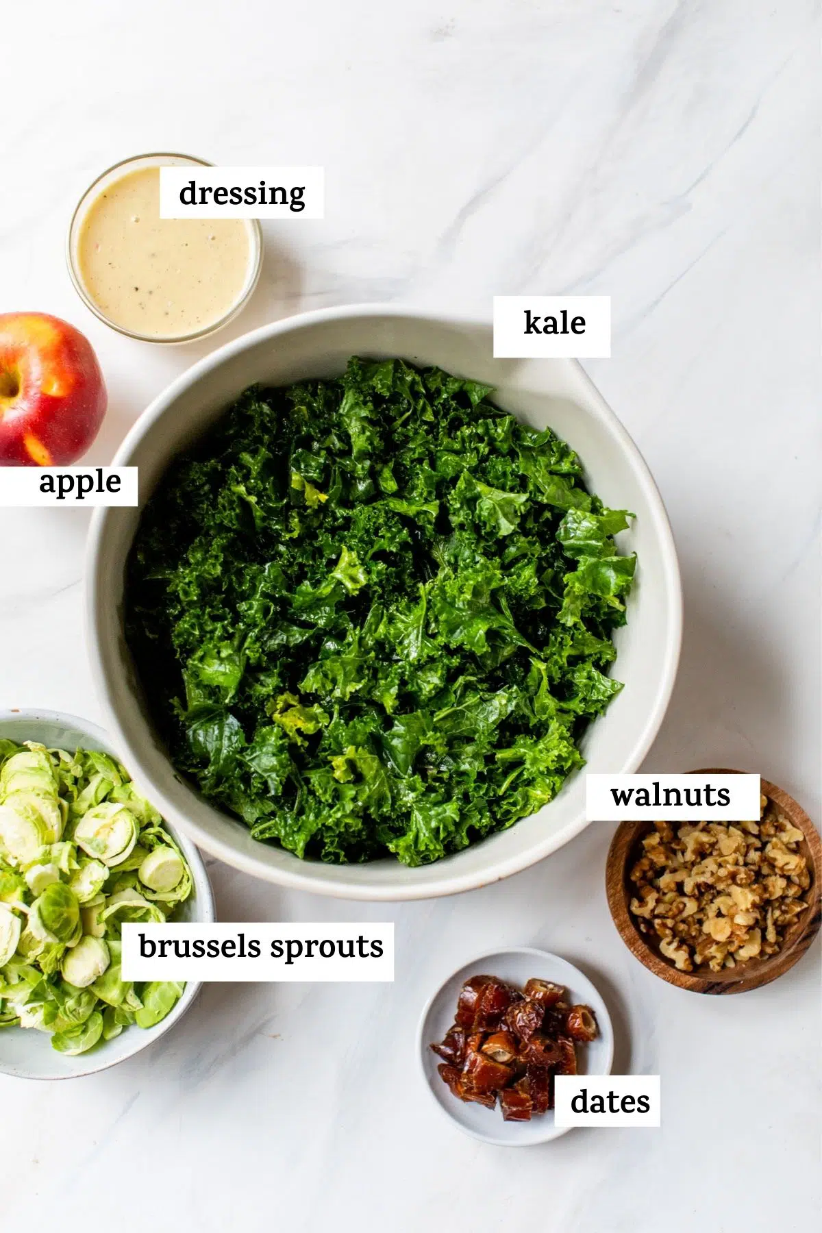 salad ingredients with text overlay