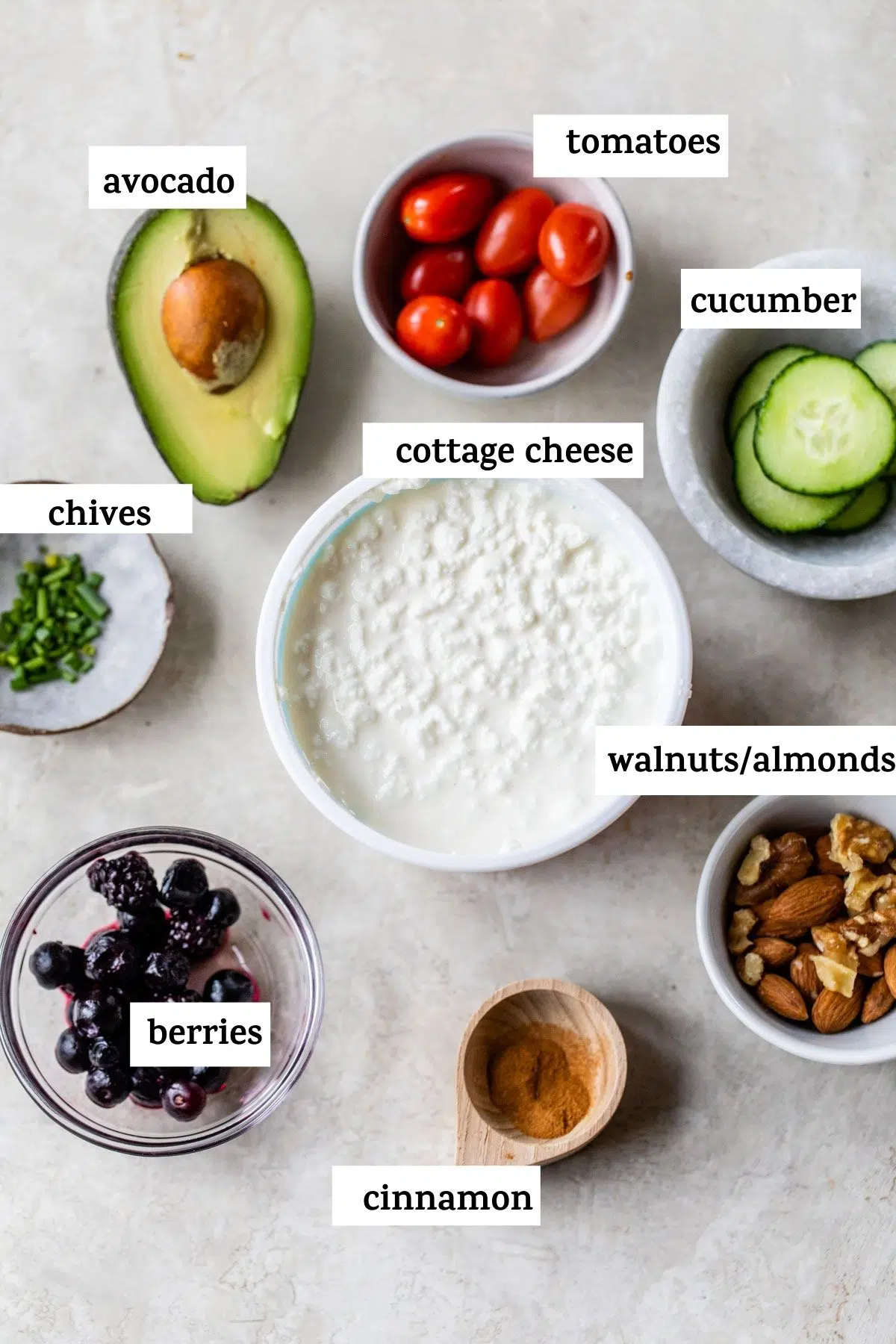 ingredients in small bowls with text overlay