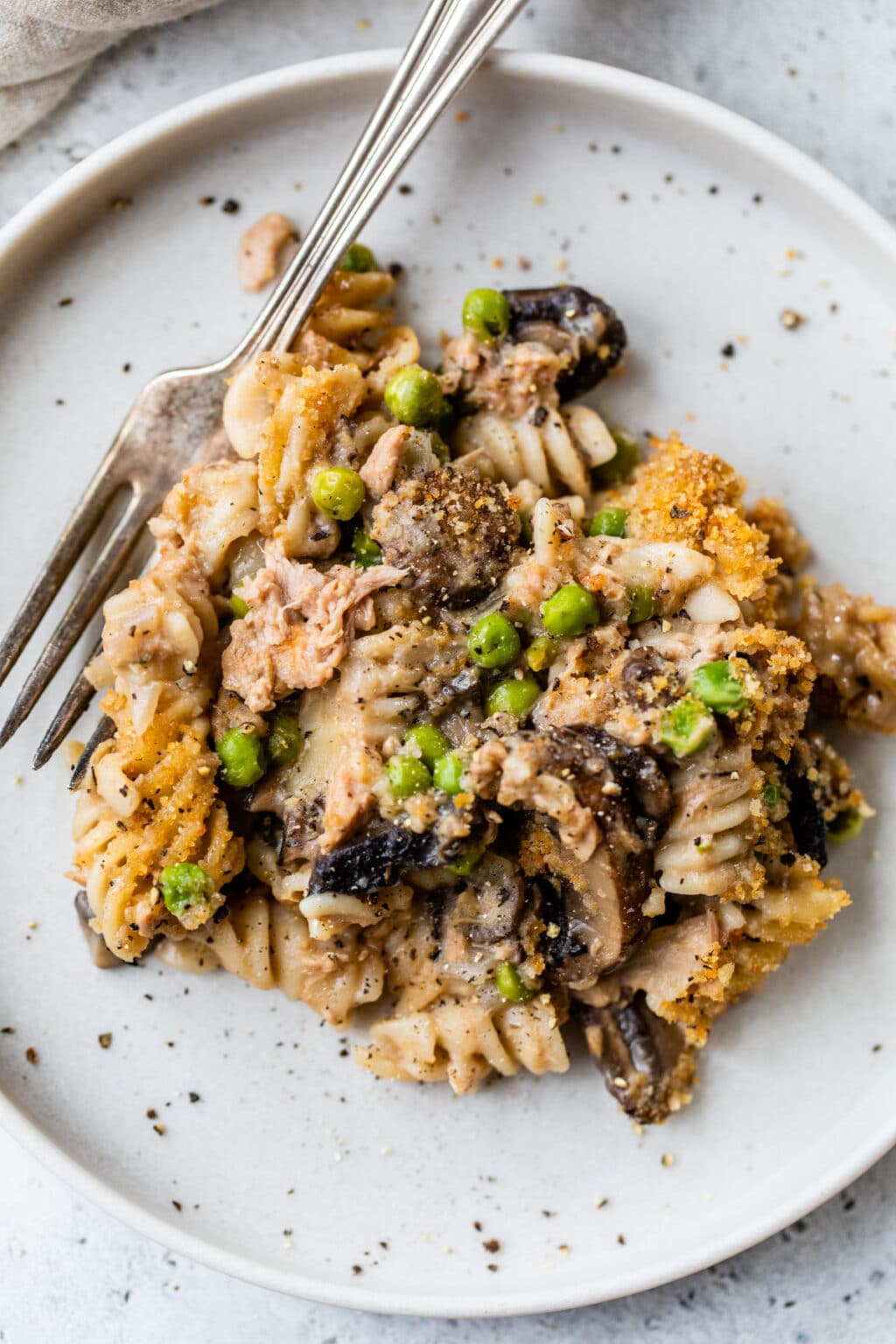 Healthy Tuna Noodle Casserole - The Almond Eater