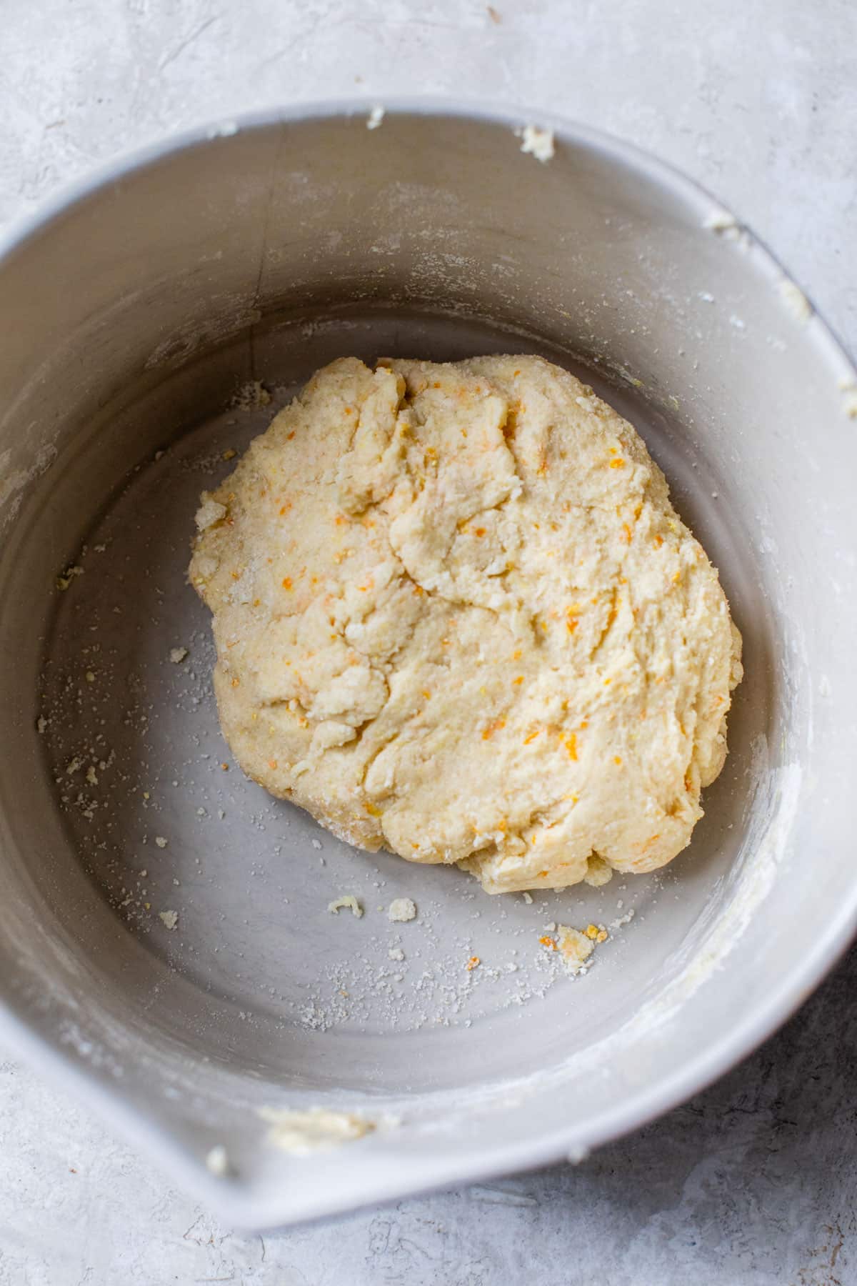 scone batter in a large mixing bowl