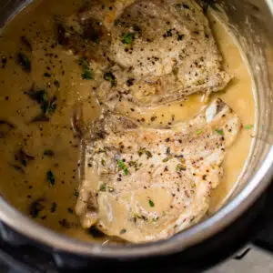 pork chops and gravy in the instant pot