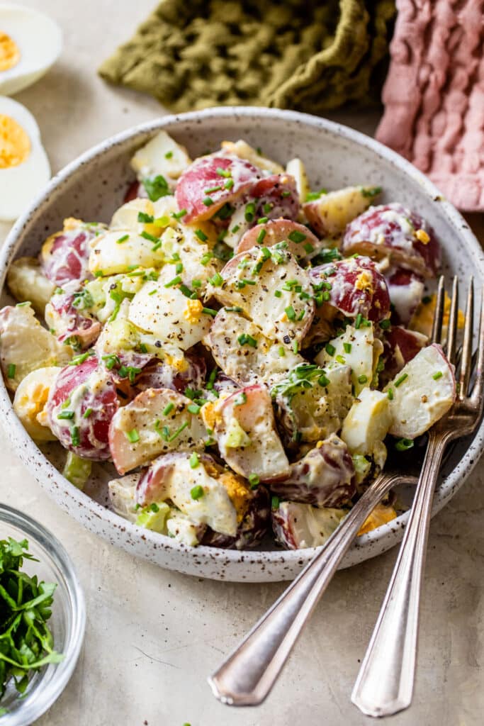 Healthy Potato Salad - The Almond Eater
