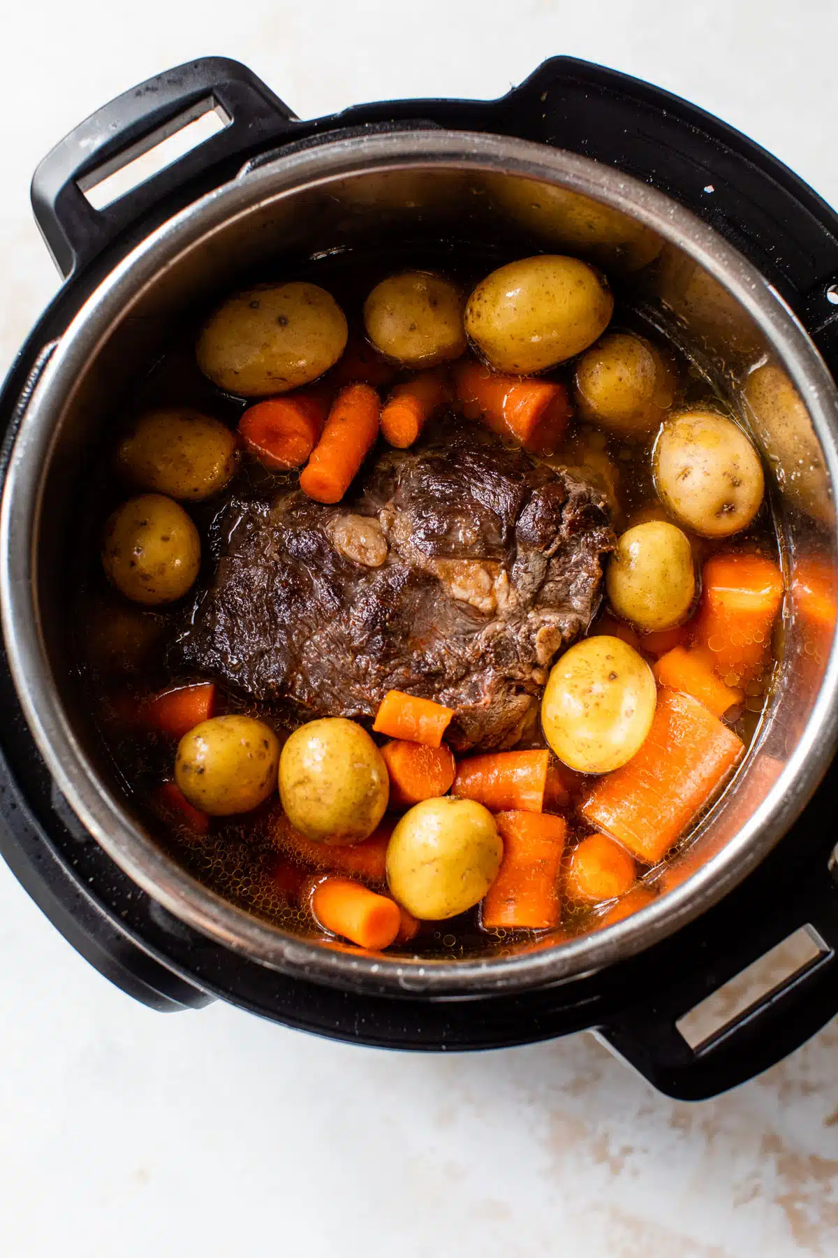 pot roast in a pressure cooker