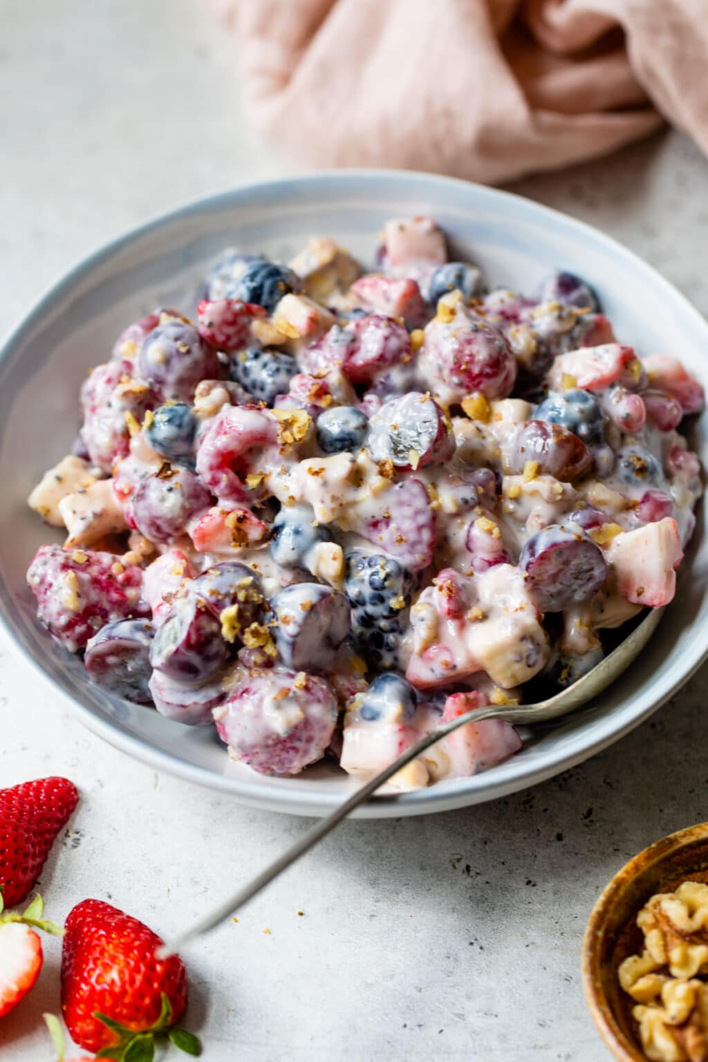 Greek Yogurt Fruit Salad - The Almond Eater